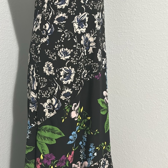 Sam Edelman Sleeveless Mixed Media Botanical/Striped Maxi Dress 6 - Picture 9 of 14